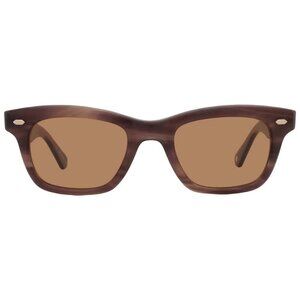 New Garrett Leight GROVE SUN Marigold Rectangular Sunglasses 2143 SQT/MAG 48  Me
